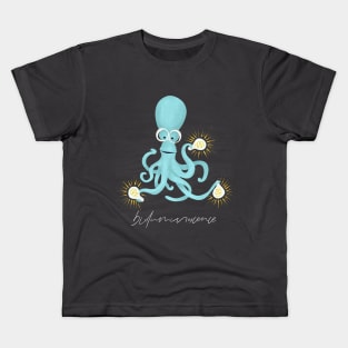 bioluminescence octopus Kids T-Shirt